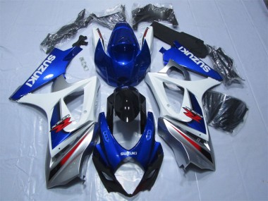 2007-2008 Blau Weiß GSXR 1000 Motorrad Verkleidung & Plastik