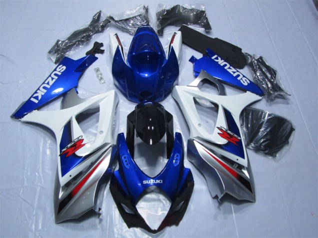 2007-2008 Blau Weiß GSXR 1000 Motorrad Verkleidung & Plastik 2007-2008 Blau Weiß GSXR 1000 Motorrad Verkleidung & Plastik