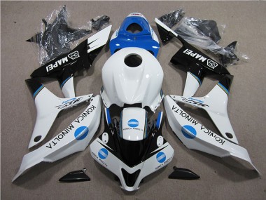2007-2008 Blau Weiß Schwarz Konica Minolta MAPEI CBR600RR Motorrad Verkleidung