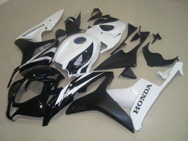 2007-2008 Matt Schwarz Weiß CBR600RR Motorrad Verkleidung