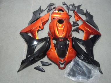2007-2008 Orange Schwarz CBR600RR Motorrad Verkleidung