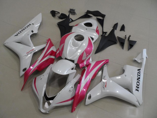 2007-2008 Perl Weiß mit Rosa CBR600RR Motorrad Verkleidung 2007-2008 Perl Weiß mit Rosa CBR600RR Motorrad Verkleidung