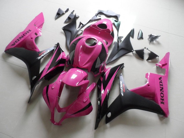 2007-2008 Rosa Schwarz CBR600RR Motorrad Verkleidung