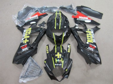 2007-2008 Schwarz Gelb Rizla GSXR 1000 Motorrad Verkleidung