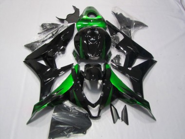 2007-2008 Schwarz Grün CBR600RR Motorrad Verkleidungen