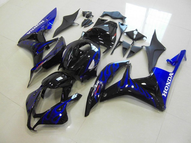 2007-2008 Schwarze Blau Flamme CBR600RR Motorrad Verkleidung 2007-2008 Schwarze Blau Flamme CBR600RR Motorrad Verkleidung