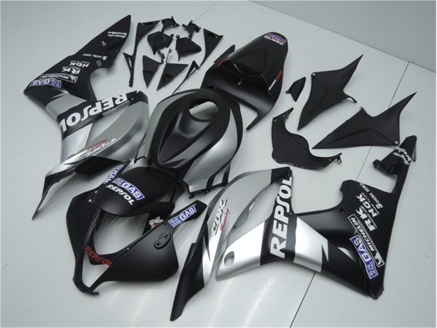 2007-2008 Silber Repsol Schwarz CBR600RR Motorrad Verkleidung 2007-2008 Silber Repsol Schwarz CBR600RR Motorrad Verkleidung