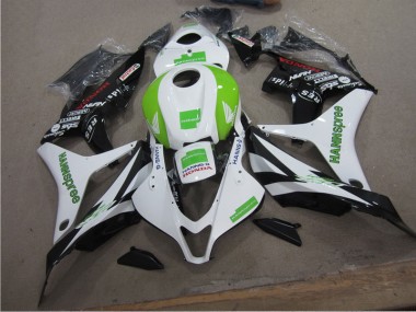 2007-2008 Weiß Grün Hannspree CBR600RR Motorrad Verkleidung