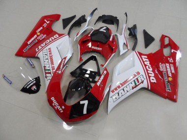 2007-2014 Banner 7 Ducati 848 1098 1198 Motorrad Verkleidung