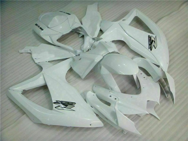 2008-2010 Weiß GSXR 600/750 Motorrad Verkleidung