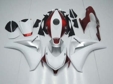 2008-2011 CUndy Rot Weiß und Silber CBR1000RR Motorrad Verkleidung