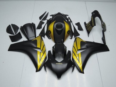 2008-2011 Matt Schwarz und Gold CBR1000RR Motorrad Verkleidung