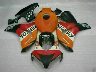2008-2011 Orange Repsol CBR1000RR Motorrad Verkleidung Komplett Sets