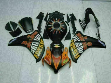 2008-2011 Orange Schwarz CBR1000RR Motorrad Verkleidung
