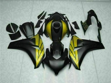 2008-2011 Schwarz Gold CBR1000RR Motorrad Verkleidung