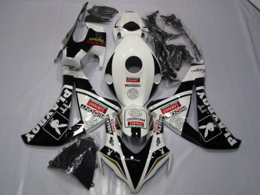 2008-2011 Schwarz weißer Denso Playboy CBR1000RR Motorrad Verkleidung