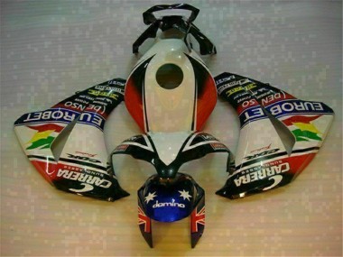 2008-2011 Weiß Blau CBR1000RR Motorrad Vollverkleidung