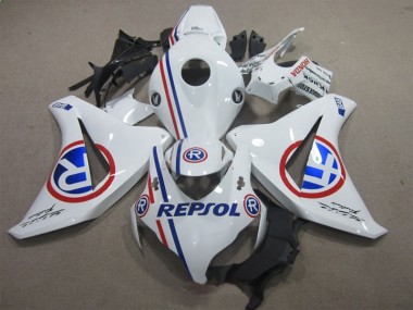 2008-2011 Weiß Blau Repsol CBR1000RR Motorrad Verkleidung