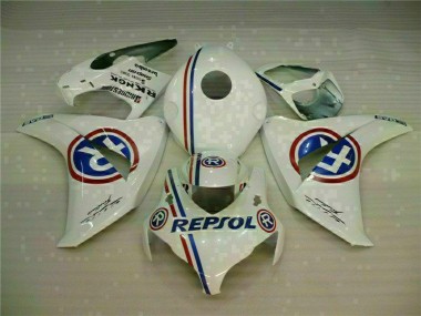 2008-2011 Weiß Blau Repsol CBR1000RR Motorrad Verkleidungen