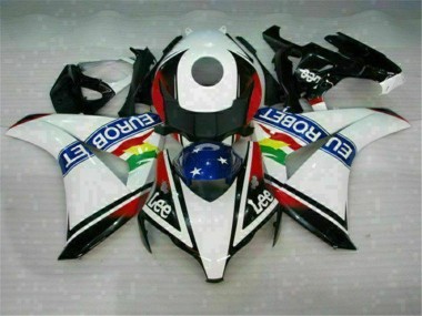 2008-2011 Weiß Blau Rot Eurobet Lee CBR1000RR Motorrad Verkleidung