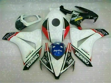 2008-2011 Weiß CBR1000RR Motorrad Vollverkleidung