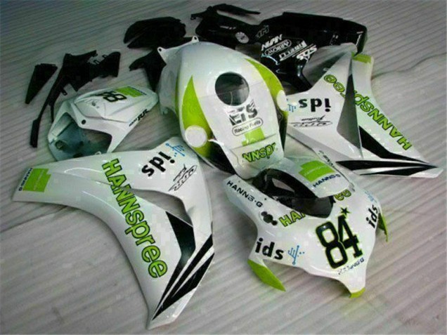 2008-2011 Weiß Grün Hannspree 84 CBR1000RR Motorrad Verkleidung
