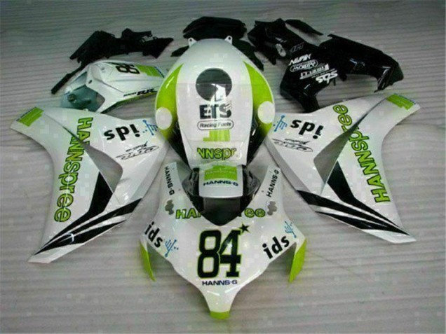 2008-2011 Weiß Grün Hannspree 84 CBR1000RR Motorrad Verkleidung