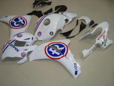 2008-2011 Weiß Repsol CBR1000RR Motorrad Verkleidung
