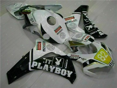 2008-2011 Weiß Schwarz Playboy CBR1000RR Motorrad Verkleidung