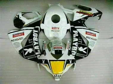 2008-2011 Weiß Schwarz Playboy CBR1000RR Motorrad Verkleidungen