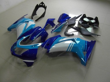 2008-2012 Hell und Dunkelblau ZX250R Motorrad Verkleidung