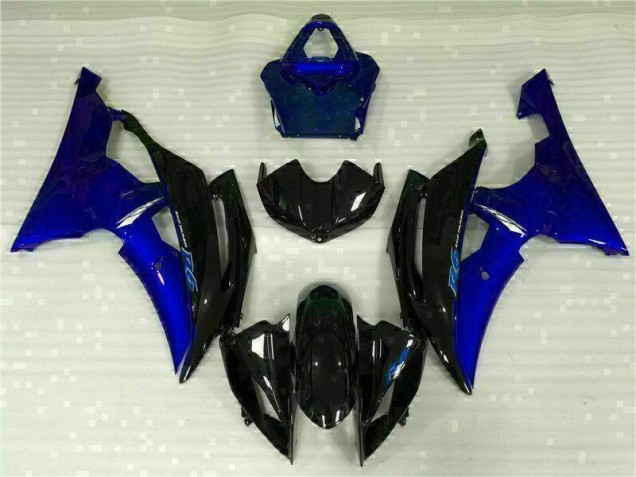2008-2016 Blau Schwarz YZF R6 Motorrad Vollverkleidung 2008-2016 Blau Schwarz YZF R6 Motorrad Vollverkleidung
