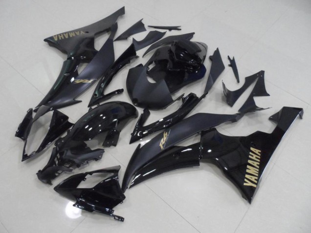 2008-2016 Schwarz mit goldenem Aufkleber YZF R6 Motorrad Verkleidung 2008-2016 Schwarz mit goldenem Aufkleber YZF R6 Motorrad Verkleidung