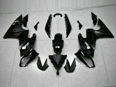 2009-2011 Glänzend Schwarz EX650 Motorrad Verkleidung