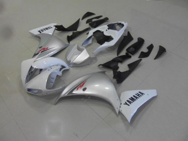 2009-2011 Weiß Silber YZF R1 Motorrad Verkleidung