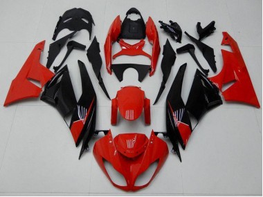 2009-2012 Rot Schwarz ZX6R Motorrad Verkleidung