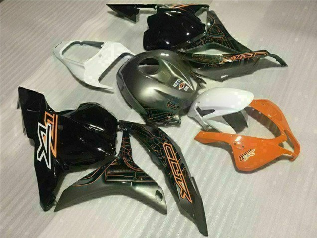 2009-2012 Schwarz CBR600RR Motorrad Verkleidung Komplett Sets