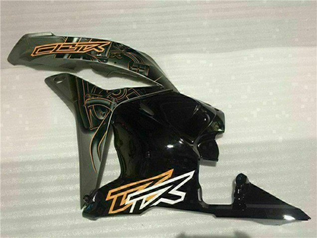 2009-2012 Schwarz CBR600RR Motorrad Verkleidung Komplett Sets