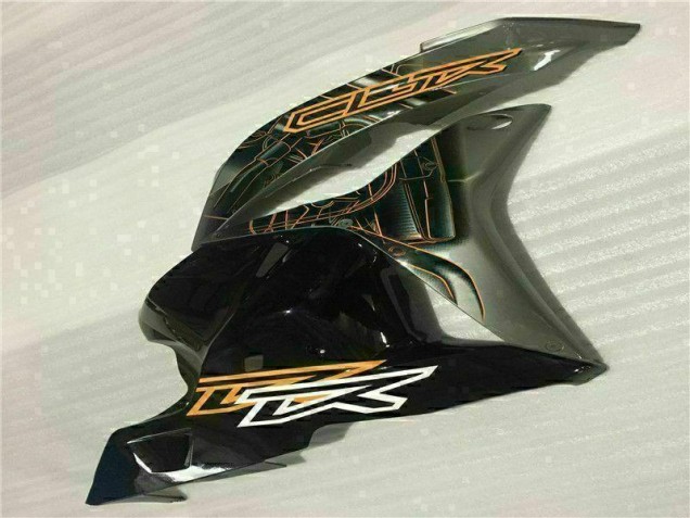 2009-2012 Schwarz CBR600RR Motorrad Verkleidung Komplett Sets