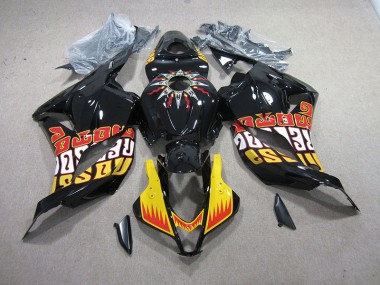 2009-2012 Schwarz Gelb CBR600RR Motorrad Verkleidung