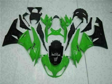 2009-2012 Schwarz Grün ZX6R Motorrad Verkleidung & Plastik