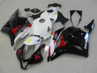 2009-2012 Schwarz Rote Weiß CBR600RR Motorrad Verkleidung