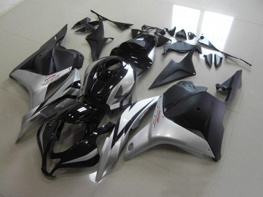 2009-2012 Schwarz Silber CBR600RR Motorrad Verkleidung