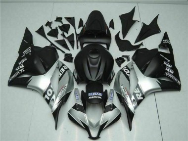 2009-2012 Schwarz Silber Repsol CBR600RR Motorrad Verkleidung