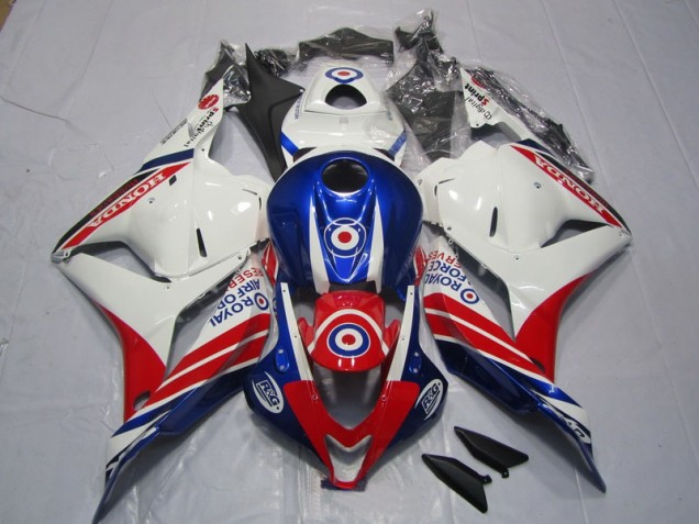 2009-2012 Weiß Blau Rot CBR600RR Motorrad Verkleidungen 2009-2012 Weiß Blau Rot CBR600RR Motorrad Verkleidungen