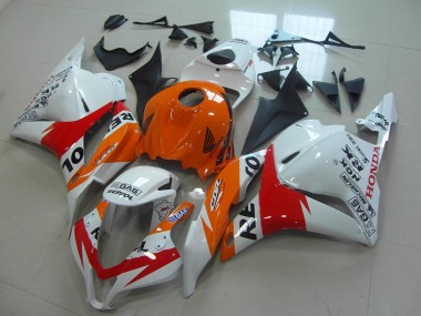 2009-2012 Weiß New Repsol CBR600RR Motorrad Verkleidung