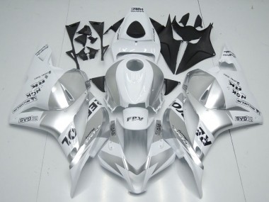 2009-2012 Weiß Silber Repsol CBR600RR Motorrad Verkleidung
