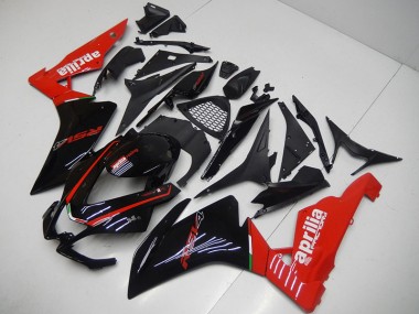 2009-2015 Schwarz Rot RSV4 Motorrad Verkleidung