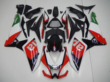 2009-2015 Schwarz Rot RSV4 Motorrad Verkleidungen