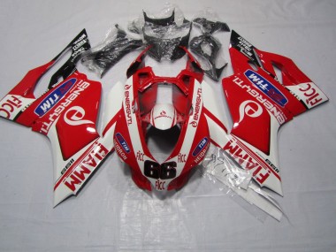2011-2014 Rot FIAMM FICC Ducati 1199 Motorrad Verkleidung